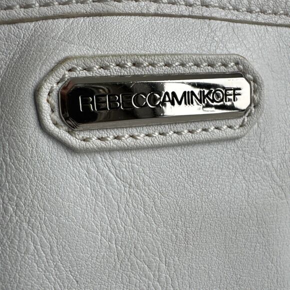 Rebecca Minkoff Laser-Cut White Cheetah Print Leather Beau Shoulder Bag - Picture 11 of 16